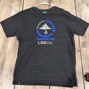 LRG Charcoal Tee with Blue Accents